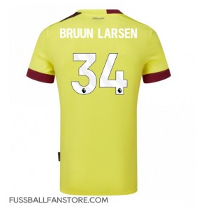 Burnley Jacob Bruun Larsen #34 Replik Auswärtstrikot 2023-24 Kurzarm